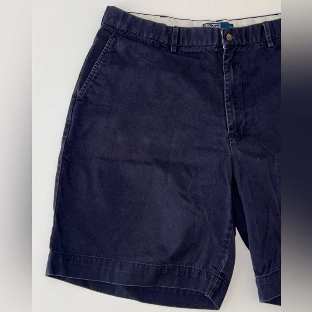 Polo‎ Ralph Lauren Prospect Short, men’s navy Classic Chino Vintage size 38 - Picture 2 of 10